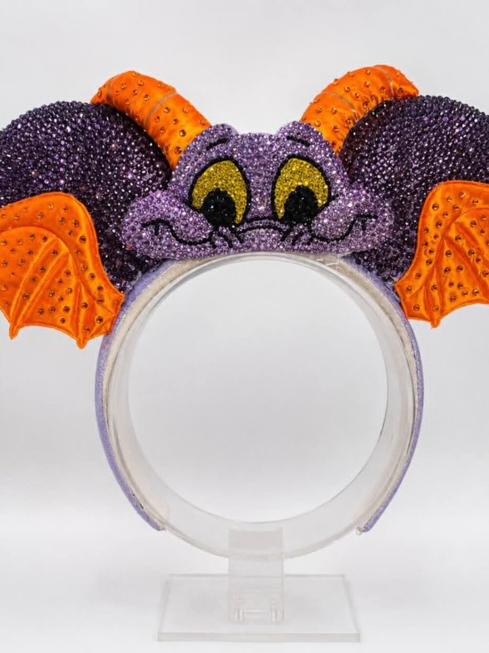 Luxury Hand Rhinestoned Figment Disney Ears One of a Kind